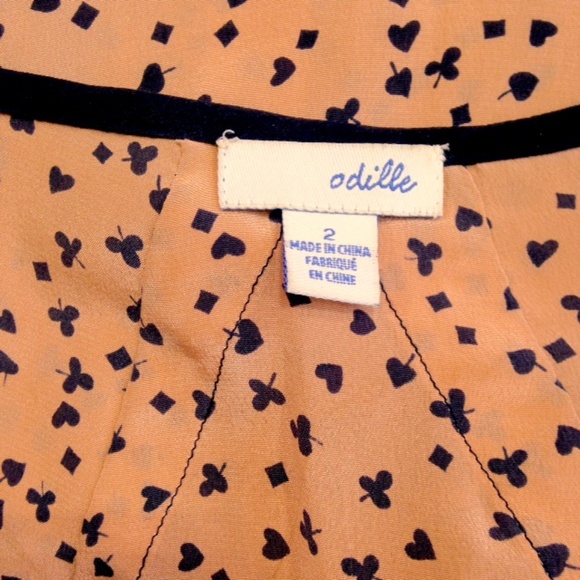 SOLD Anthropologie Odille Casino Nights Silk Top - Picture 8 of 8